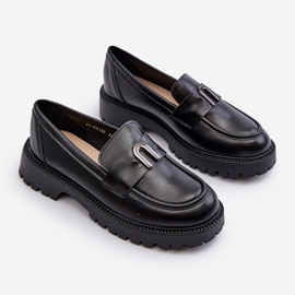 Vinceza Sapatos de menina, mocassins com decoração, Elvilda preto 1