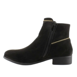 Botas Chelsea estilosas com zíperes pretos AB02-20 2