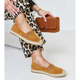 Alpercatas marrons com strass Abia marrom 1