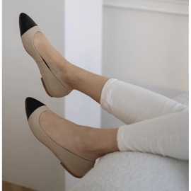 Marco Shoes Bailarinas Bilbao bege 2