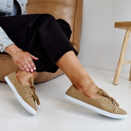 Tênis slip-on marrom em couro ecológico Knudsen 1