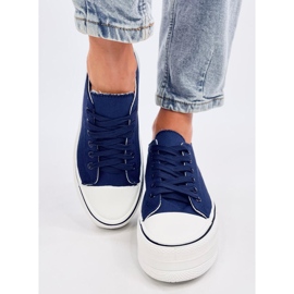Tênis Loic Navy com sola alta azul 1
