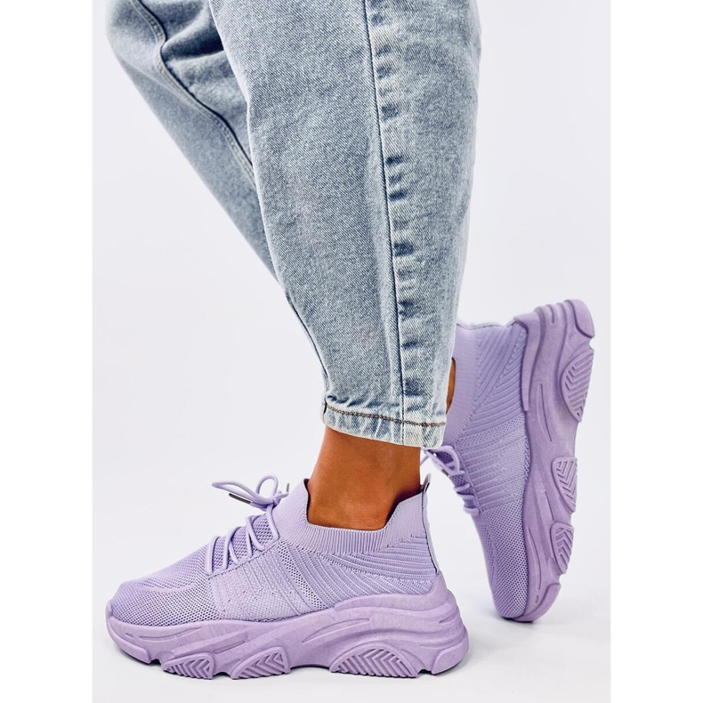 Calçado desportivo com meia roxa Fabre roxo 2