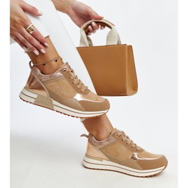 Tênis marrons na plataforma Kerttu castanho 1