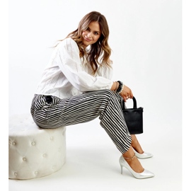 Salto alto metálico prateado com inserção de couro Paume prata 1