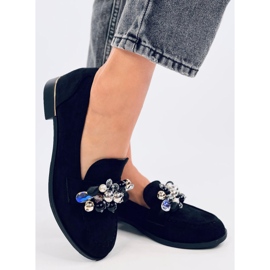 Anselme Mocassins pretos com pedras 2 Anselme Mocassins pretos com pedras 2