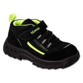 Esportes infantis Befado com velcro preto/verde 515Y004 2