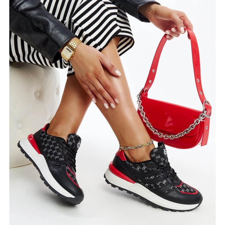 Tênis esportivos pretos M8857 PRETO 1