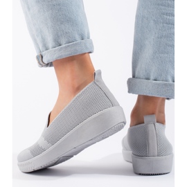 Tênis cinza slip-on 2
