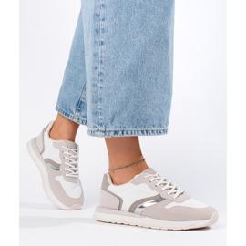 Sapatos esportivos femininos branco 1