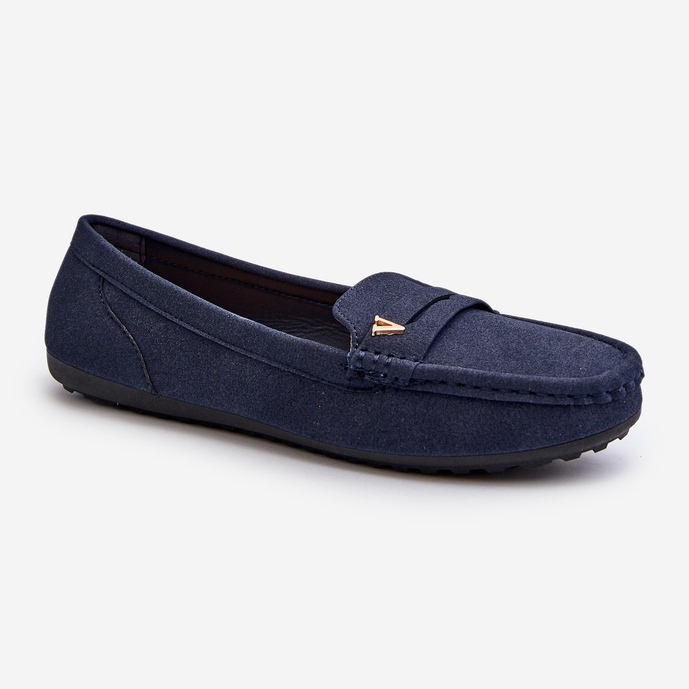 Mocassins Clássicos Femininos Azul Marinho Iramarie 1