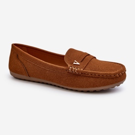Mocassins clássicos femininos Camel Iramarie castanho 1