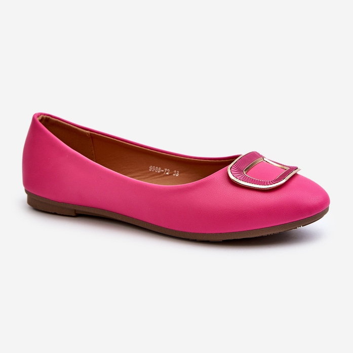 Sapatilhas de couro fúcsia Enicoria Eco com decoração rosa 1 Sapatilhas de couro fúcsia Enicoria Eco com decoração rosa 1