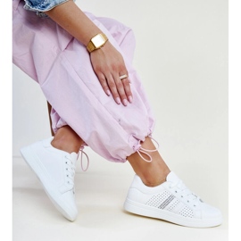 Tênis de couro ecológico Berdine branco 1