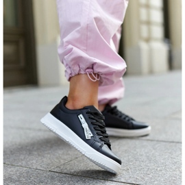 Tênis Brecht de couro ecológico preto 2