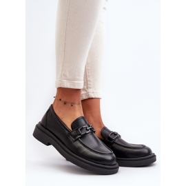 Mocassins femininos de couro preto Keelana 2