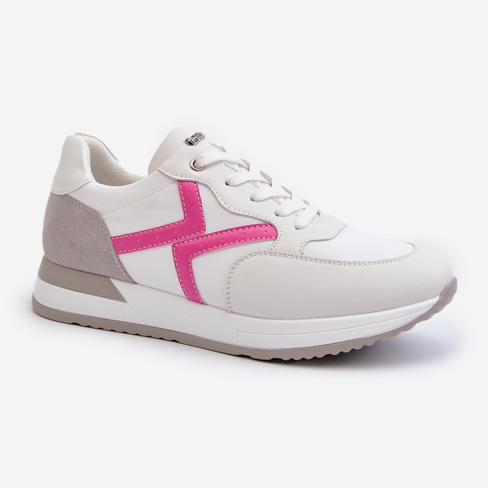 Tênis plataforma feminino INBLU IN000362 branco 1