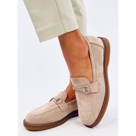 Mocassins femininos Vaux Khaki bege 2