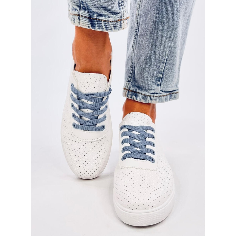 Tênis feminino Costier Light Blue com aberturas branco 1