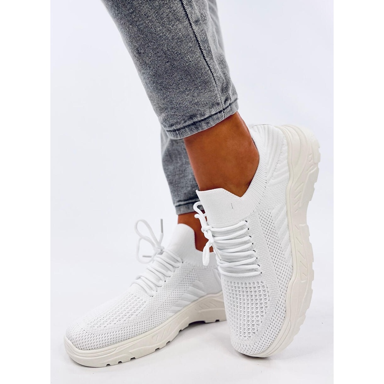 Calçado desportivo Jaussa meia branca branco 2