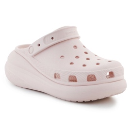 Chinelos Crocs Classic Crush Clog 207521-6UR rosa 1