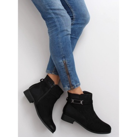 Botas de camurça Jodhpur W148 pretas preto 1