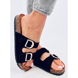 Byrd Chinelos de cortiça preta preto 2