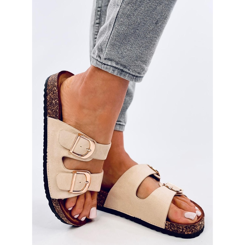 Chinelos de cortiça bege Scholki Byrd 2