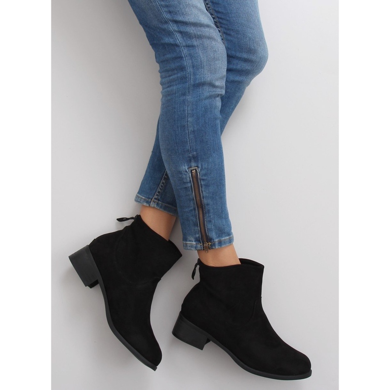 Botas Jodhpur pretas camurça preta w117 preta preto 2