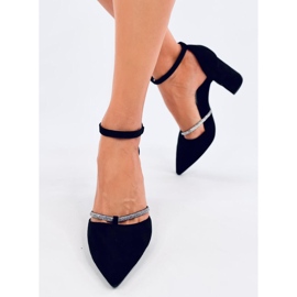 Ayari Sapatos de salto alto com tiras pretas preto 2 Ayari Sapatos de salto alto com tiras pretas preto 2