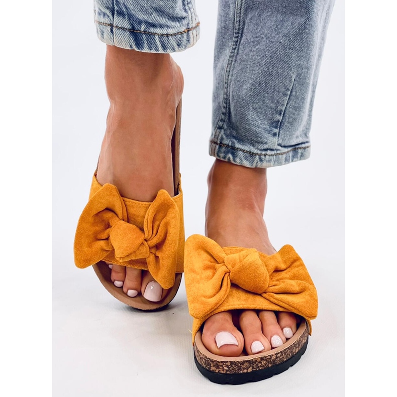 Chinelos de cortiça Kiara Yellow amarelo 1