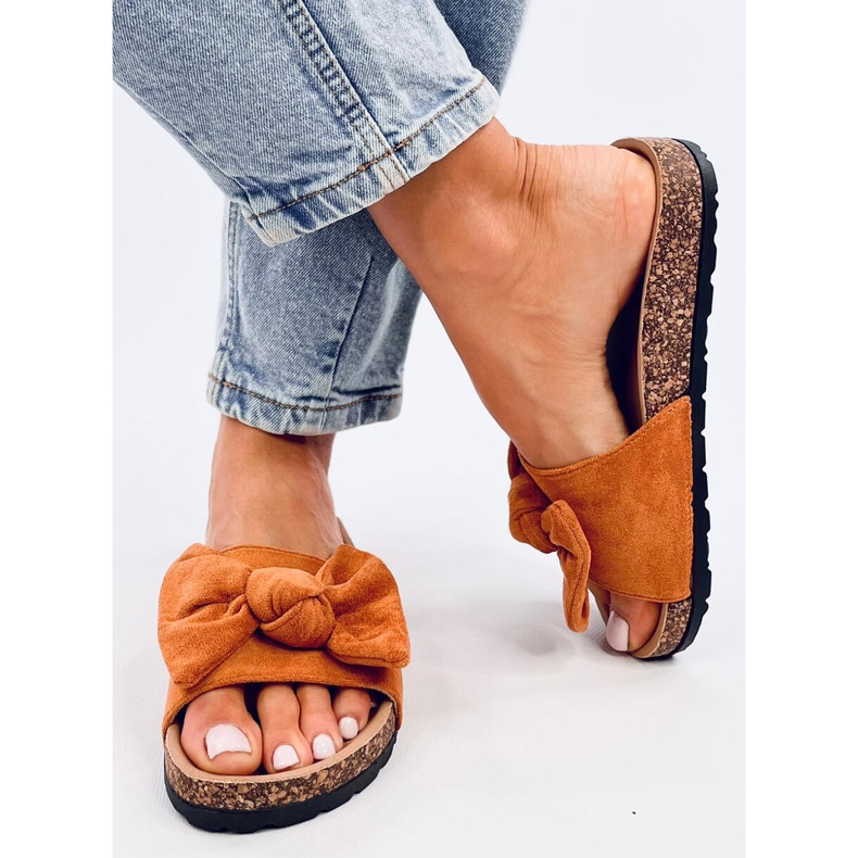 Chiaras de cortiça Kiara Camel castanho 1