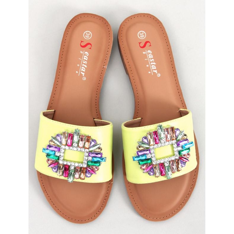 Lâminas de pedra coloridas Lowell Green verde 1