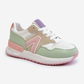 Tênis feminino confeccionado em couro ecológico multicolor Vinelli multicolorido 1