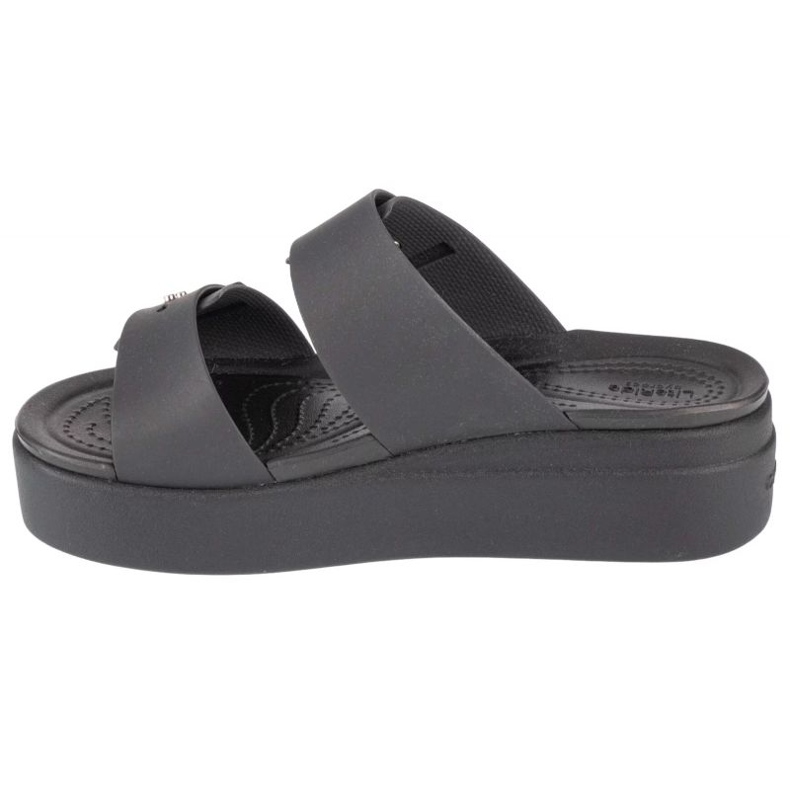 Sandália Crocs Brooklyn Low Wedge 207431-001 chinelos preto 1