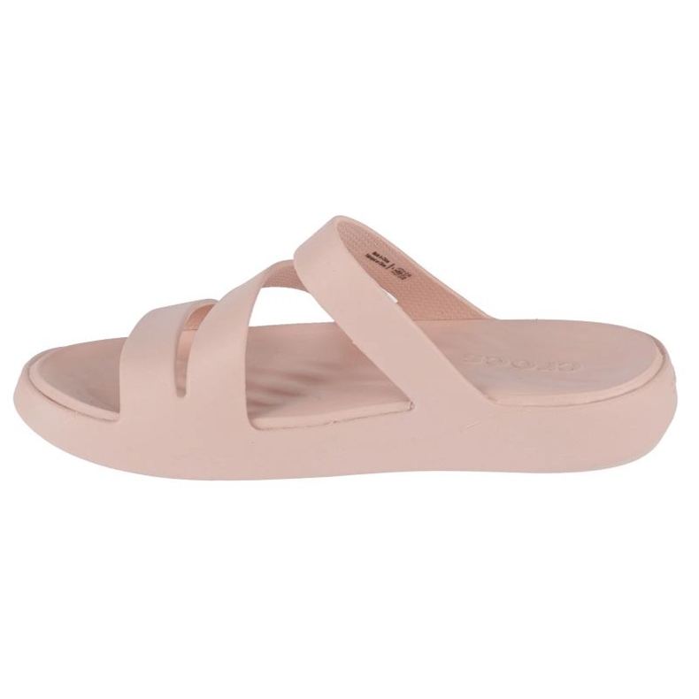 Sandália Crocs Getaway Strappy 209587-6UR chinelos bege 1