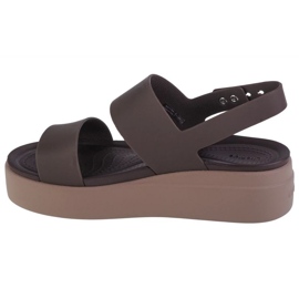 Sandálias Crocs Brooklyn Low Wedge 206453-2ZL castanho 1