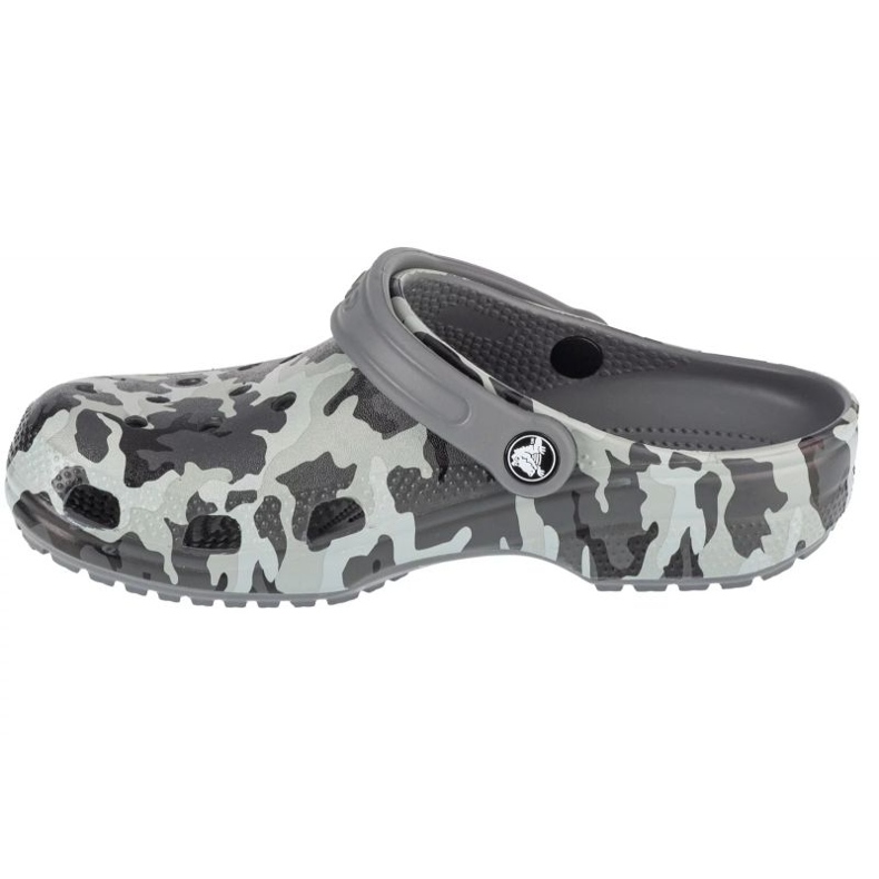 Chinelos Crocs Classic Spray Camo Kids Clog 207594-097 cinza 1