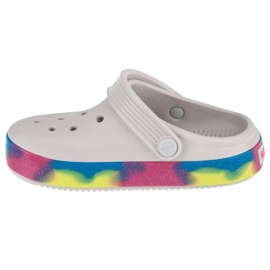 Chinelos Crocs Off Court Glitter Band Kids Clog 209714-1FS branco 1