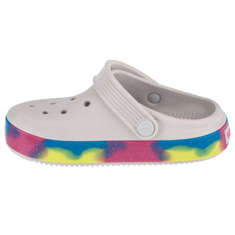 Chinelos Crocs Off Court Glitter Band Kids Clog 209714-1FS branco 1
