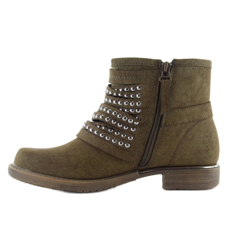 Botas estilo militar 888-2 cáqui verde 2