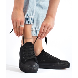 Tênis plataforma feminino preto 1