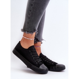 Tênis baixo clássico feminino preto Caelira 2