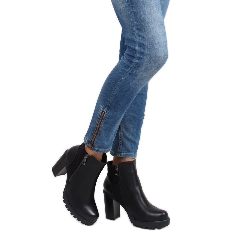 Botas de salto alto dd35p pretas preto 1 Botas de salto alto dd35p pretas preto 1