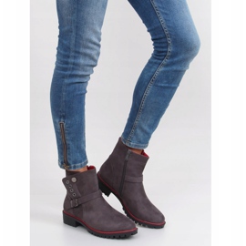 Botas Jodhpur com acabamento r112p cinza 1