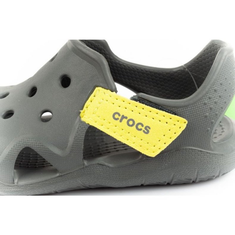 Sandálias de espuma Crocs Swiftwater 204021-08I verde 1 Sandálias de espuma Crocs Swiftwater 204021-08I verde 1