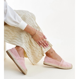 Alpercatas Abia rosa com strass 1