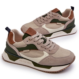 Tênis masculino Memory Foam System Big Star NN174349 Bege 4