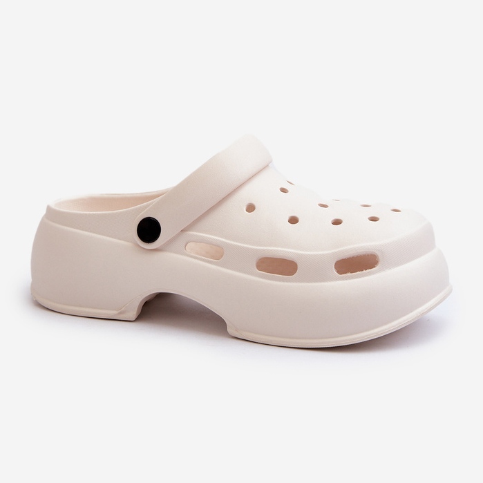 Chinelos femininos de espuma com sola enorme, White Danollia branco 1 Chinelos femininos de espuma com sola enorme, White Danollia branco 1