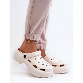 Chinelos femininos de espuma com sola enorme, White Danollia branco 2 Chinelos femininos de espuma com sola enorme, White Danollia branco 2